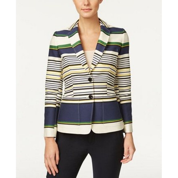 TOMMY HILFIGER STRIP BLAZER 🆕 - Picture 2 of 8